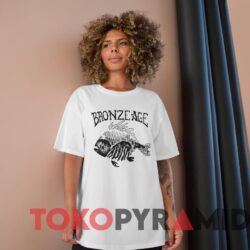 Rare Vintage 90s Thrasher Bronze Age Fish Bones Tee Woman White T shirt