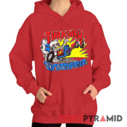 Rare Vintage 90s Thrasher Supercharges Skateboard Hoodie