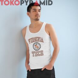 Rare Vintage 90s Virginia Tech University Big Logo Shirt