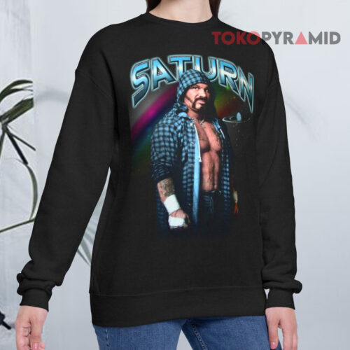 Rare Vintage 90’s Wcw Saturn Wrestling Black Sweatshirt Rare Vintage 90’s Wcw Saturn Wrestling Black Sweatshirt
