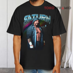Rare Vintage 90’s WCW Saturn Wrestling Shirt 4 Rare Vintage 90’s Wcw Saturn Wrestling Black T shirt
