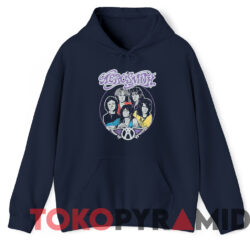 Rare Vintage Aerosmith T-Shirt 2 Rare Vintage Aerosmith T shirt Navy Hoodie