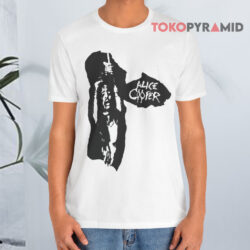 Rare Vintage Alice Cooper White T shirt