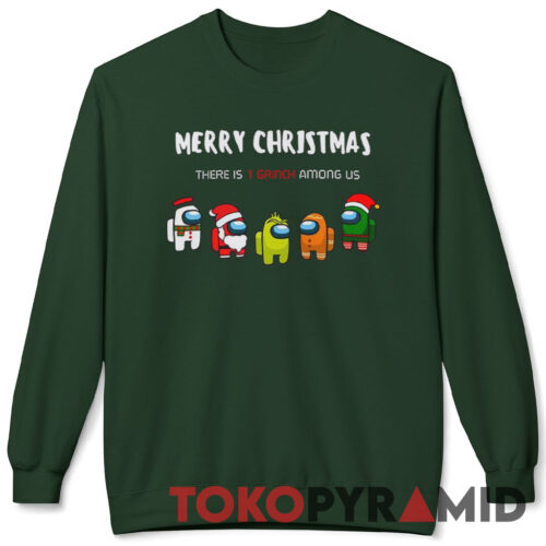 Rare Vintage Among Us Character Trending Christmas There Is A Grinch Among Us Shirt