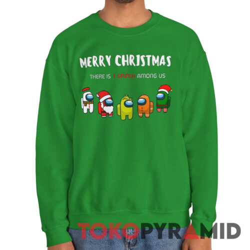 Rare Vintage Among Us Character Trending Christmas There Is A Grinch Among Us Sweatshirt