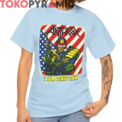 Rare Vintage Anthrax I Am The Law Shirt