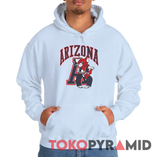 Rare Vintage Arizona Wildcats Mascot Logo Hoodie