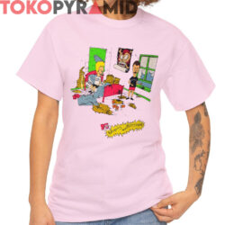 Rare Vintage Beavis and Butt head Wrecked Room Shirt