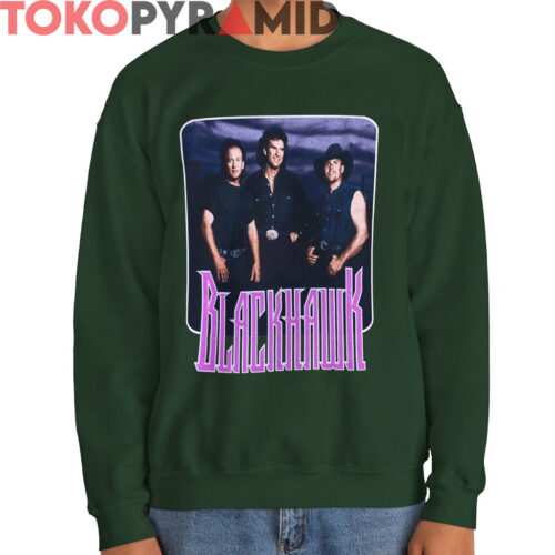 Rare Vintage Blackhawk Promo Tour Shirt 2 Sided