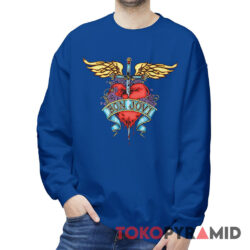 Rare Vintage Bon Jovi Heart Sweatshirt