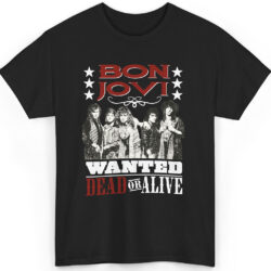 Rare Vintage Bon Jovi Wanted Dead Or Alive Shirt