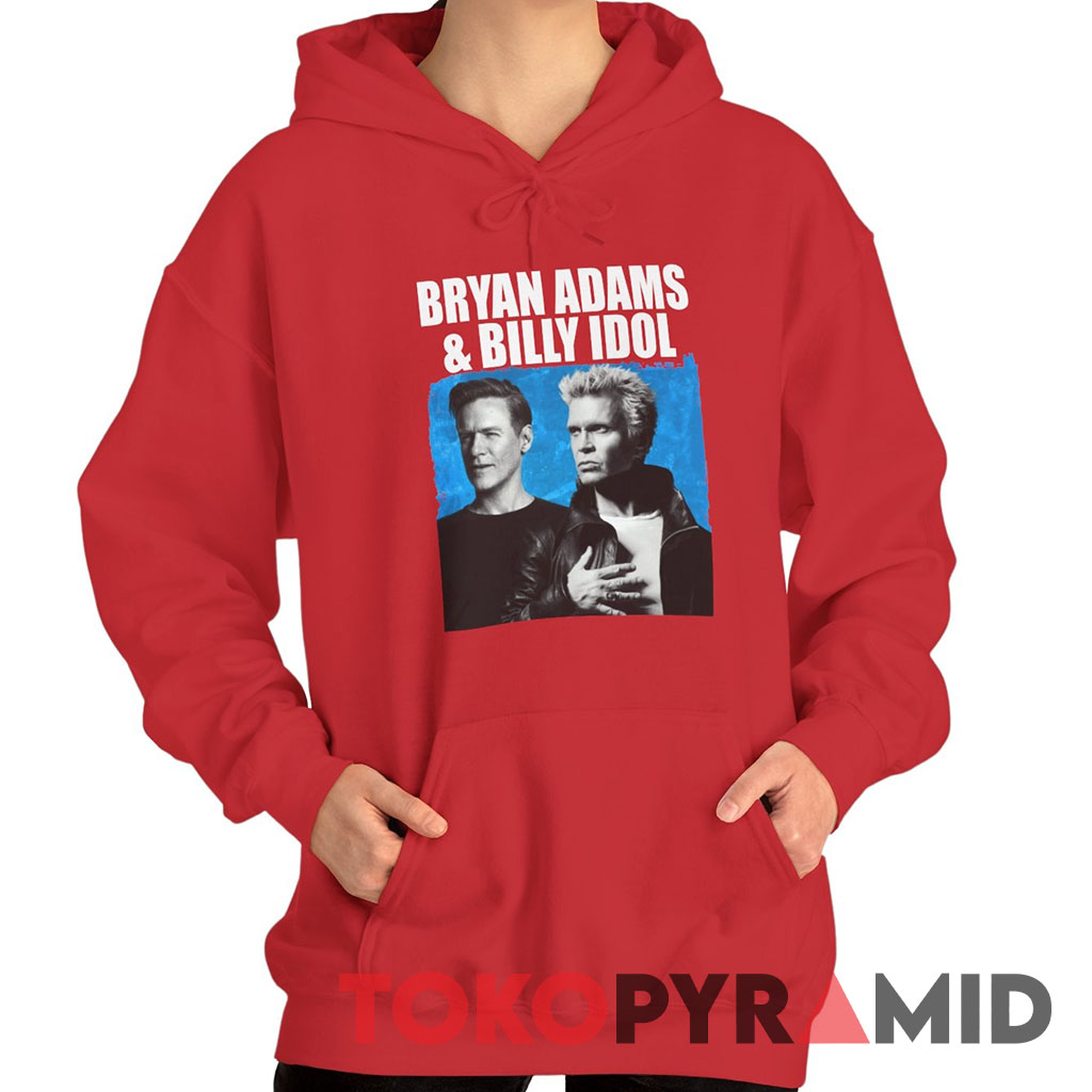 Rare Vintage Bryan Adams Billy Idol Hoodie Rare Vintage Bryan Adams Billy Idol Hoodie