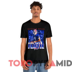 Rare Vintage Buffalo Bills Doug Flutie T shirt Black T shirt