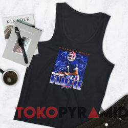 Rare Vintage Buffalo Bills Doug Flutie T-shirt 4 Rare Vintage Buffalo Bills Doug Flutie T shirt Black TankTop