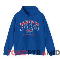 Rare Vintage Buffalo Bills Nfl Football T shirt Blue Hoodie