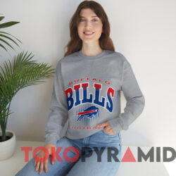 Rare Vintage Buffalo Bills Nfl Football T shirt Grey Sweatshirt