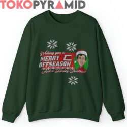 Rare Vintage Chase Elliott Christmas Ugly Sweatshirt Wishing You A Merry Offseason Sweatshirt Green