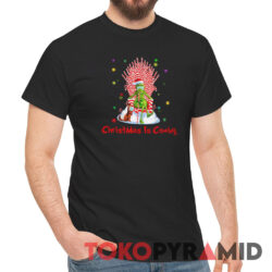 Rare Vintage Christmas Is Coming Grinch Candy Cane Throne Tee