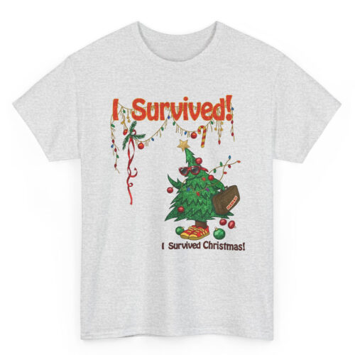 Rare Vintage Christmas Tree I Survived Christmas Shirt