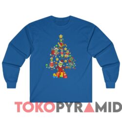 Rare Vintage Christmas Tree The Grinch Santa Sweatshirrt 4 Rare Vintage Christmas Tree The Grinch Santa Sweater Royal Long sleeved