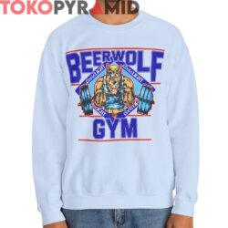 Rare Vintage Coors Light Beerwolf Gym Shirt