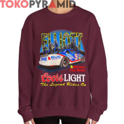 Rare Vintage Coors Light Bill Elliott Winston Cup Shirt