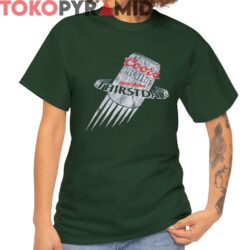 Rare Vintage Coors Light Silver Bullet Thirstday Shirt