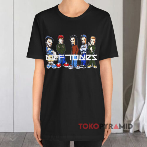 Rare Vintage Deftones Band Cartoon Black T shirt Rare Vintage Deftones Band Cartoon Black T shirt