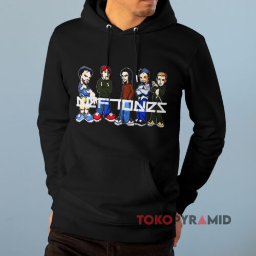 Rare Vintage Deftones Band Cartoon Hoodie Rare Vintage Deftones Band Cartoon Hoodie