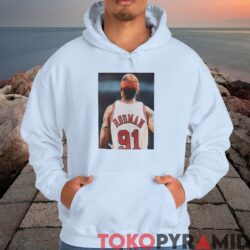 Rare Vintage Dennis Rodman 91 Behind Photo Shirt 4 Rare Vintage Dennis Rodman 91 Behind Photo Shirt