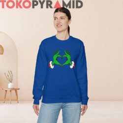 Rare Vintage Dr. Seuss Grinch Heart Hands Sweatshirt 4 Rare Vintage Dr Seuss Grinch Heart Hands Sweatshirt