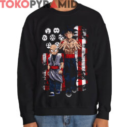 Rare Vintage Dragon Ball Goku Krillin Gangster Shirt 2 Rare Vintage Dragon Ball Goku Krillin Gangster Shirt