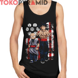 Rare Vintage Dragon Ball Goku Krillin Gangster Shirt 4 Rare Vintage Dragon Ball Goku Krillin Gangster Shirt