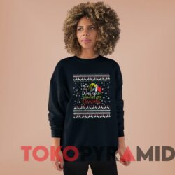 Rare Vintage Drink Up Grinches Ugly It's Christmas Sweater Woman Black Sweater