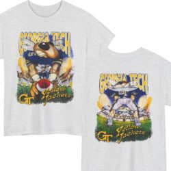 Rare Vintage Georgia Tech Yellow Jackets Shirt 2 Sided