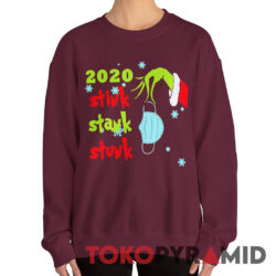 Rare Vintage Grinch Hand Holding Mask 2020 Stink Stank Stunk Shirt 2 Rare Vintage Grinch Hand Holding Mask 2020 Stink Stank Stunk Sweatshirt