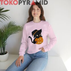 Rare Vintage Halloween Cat Pumpkin Shirt