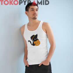 Rare Vintage Halloween Cat Pumpkin Shirt