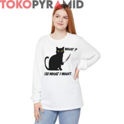 Rare Vintage Halloween Murderous Black Cat Shirt What I Do What I Want 3 Rare Vintage Halloween Murderous Black Cat Shirt What I Do What I Want