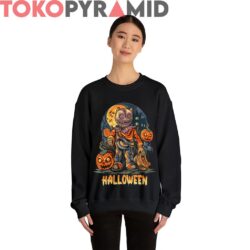 Rare Vintage Halloween RIP Horror Cat Head Shirt