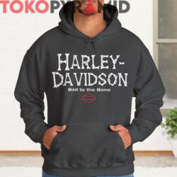 Rare Vintage Harley Davidson Bad To The Bone Shirt