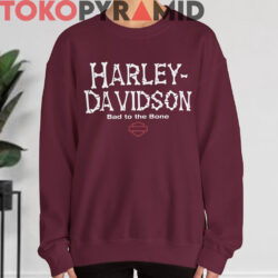 Rare Vintage Harley Davidson Bad To The Bone Shirt