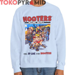 Rare Vintage Hooters In line Skates Shirt