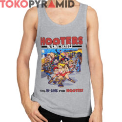 Rare Vintage Hooters In line Skates Shirt