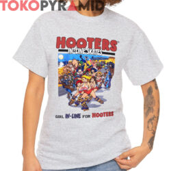 Rare Vintage Hooters In line Skates Shirt