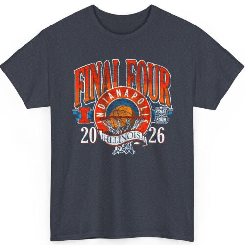 Rare Vintage Illinois Basketball Final Four Indy Shirt