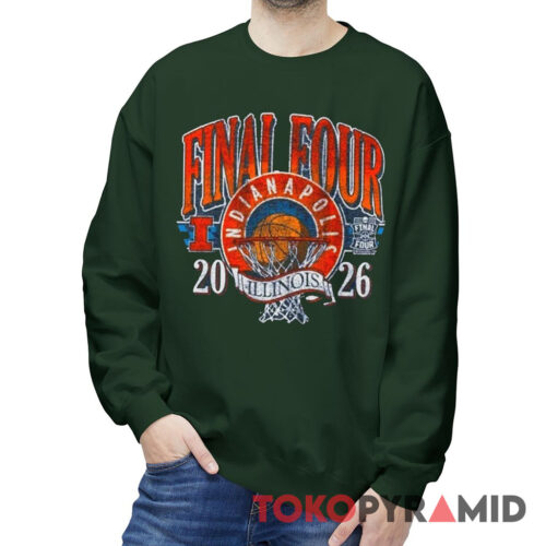 Rare Vintage Illinois Basketball Final Four Indy Sweatshirt