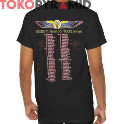 Rare Vintage Iron Maiden American Slavery Tour 84 85 Shirt