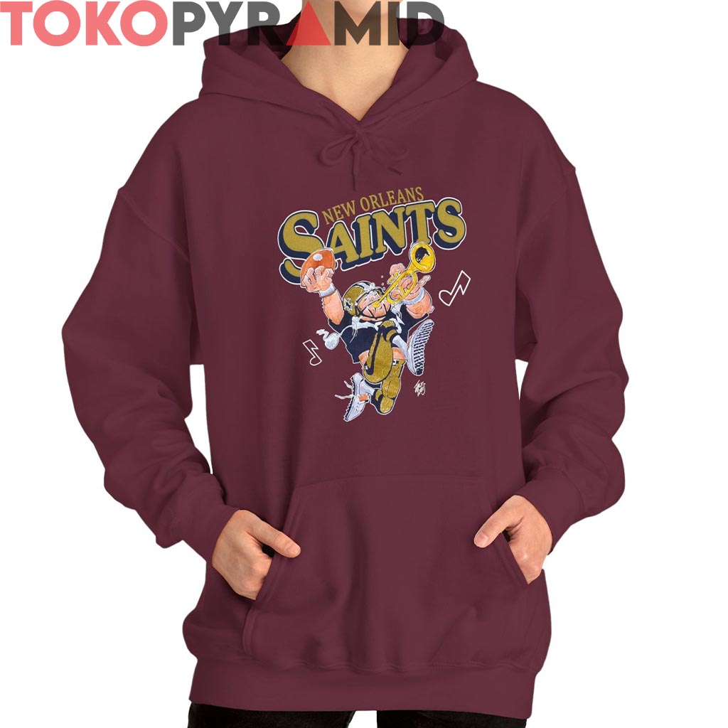 Rare Vintage Jack Davis New Orleans Saints Shirt Rare Vintage Jack Davis New Orleans Saints Shirt