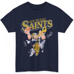 Rare Vintage Jack Davis New Orleans Saints Shirt